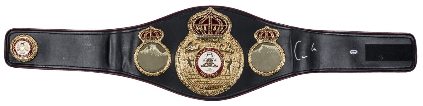 Muhammad Ali Signed "Cassius Clay" WBA Belt (PSA/DNA GEM MT 10)